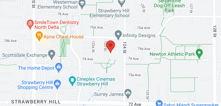 map of 12348 74A AVENUE